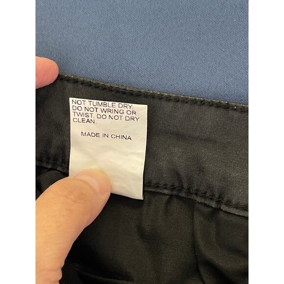 Shein Shiny Black Straight Leg Jeans Size 8/10 Pre-owned - Picture 5 of 11